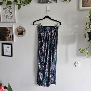 Free People Floral Velvet Skirt